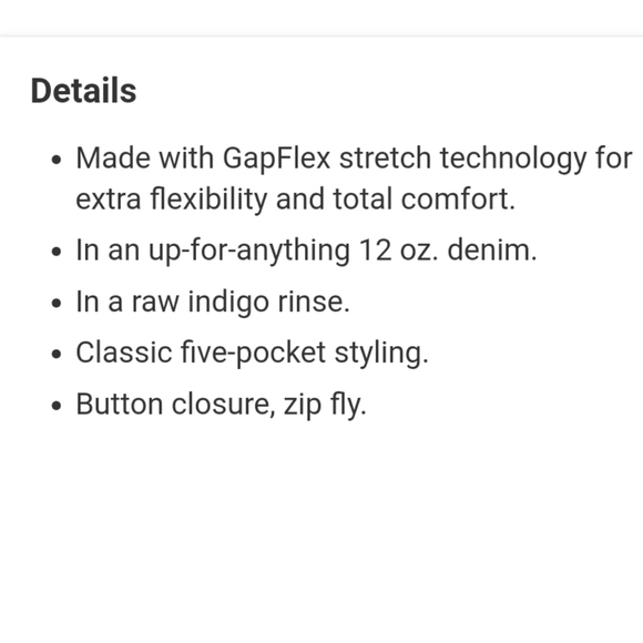 ๐50% OFF๐๐NWTโผ๏ธ GAP Slim Jeans with GapFlex - Picture 10 of 15